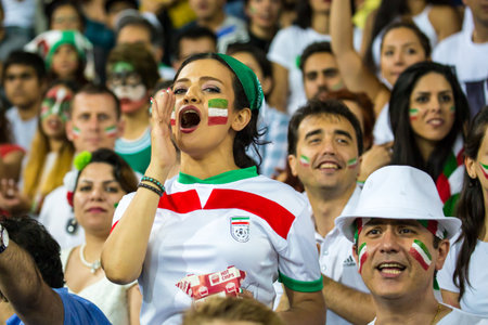 Iran Vs Bahrain in the Asian Cup 2015のeditorial素材