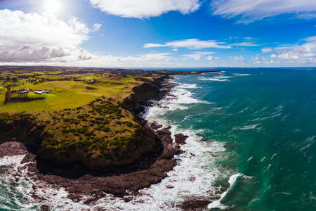 Views of Flinders Blowhole in Victoria Australiaの写真素材