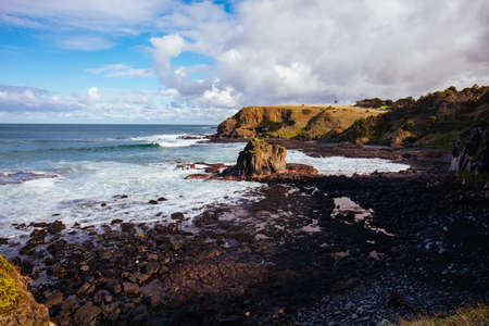 Views of Flinders Blowhole in Victoria Australia
