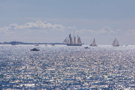 The Tall Ships Leave Melbourne Australia