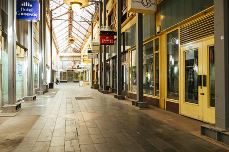 Closed Shops in Melbourne CBD Australiaのeditorial素材