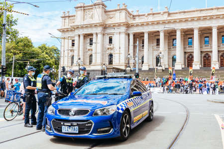 Australians Protest As Part Of "World Wide Rally For Freedom" Against Mandatory COVID-19 Vaccinesのeditorial素材