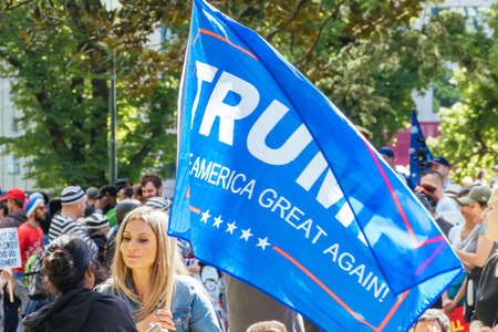 Australians Protest As Part Of "World Wide Rally For Freedom" Against Mandatory COVID-19 Vaccinesのeditorial素材