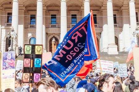 Australians Protest As Part Of "World Wide Rally For Freedom" Against Mandatory COVID-19 Vaccinesのeditorial素材