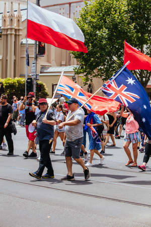 Australians Protest Against Mandatory COVID-19 Vaccines
