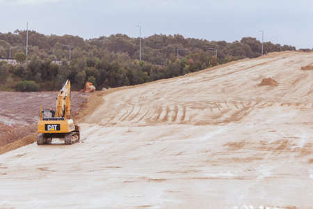 Peninsula Link Under Construction in Melbourne Australiaのeditorial素材