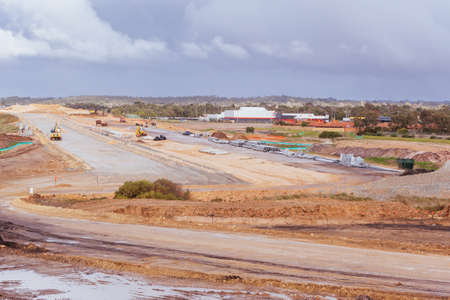 Peninsula Link Under Construction in Melbourne Australiaのeditorial素材
