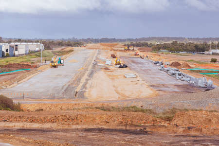 Peninsula Link Under Construction in Melbourne Australiaのeditorial素材