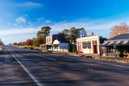Malmsbury Main Street in Victoria Australiaのeditorial素材