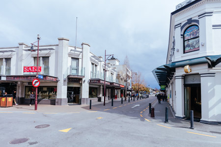 Queenstown Town Centre in New Zealandのeditorial素材
