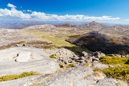 Mt Buffalo Cathedral Rock View in Australiaの写真素材