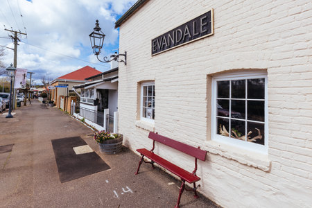 Historic Evandale in Tasmania Australiaのeditorial素材
