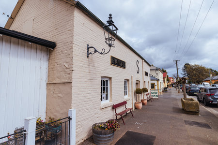 Historic Evandale in Tasmania Australiaのeditorial素材