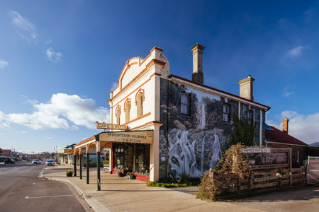 Historic Sheffield in Tasmania Australiaのeditorial素材