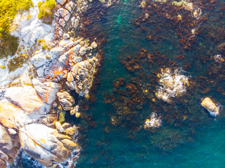 Bay of Fires Aerial Imagery in Tasmania Australia