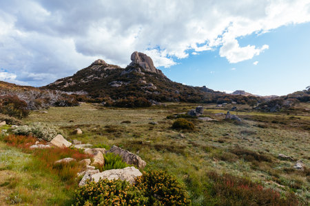 Mt Buffalo Cathedral Rock View in Australiaの写真素材