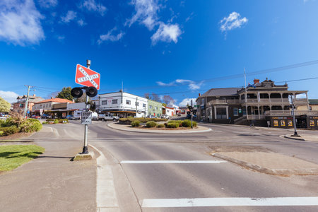 Country Town of Deloraine in Tasmania Australiaのeditorial素材