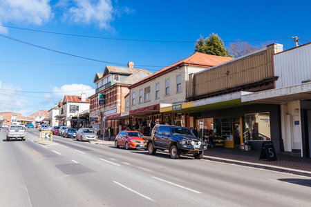 Country Town of Deloraine in Tasmania Australiaのeditorial素材