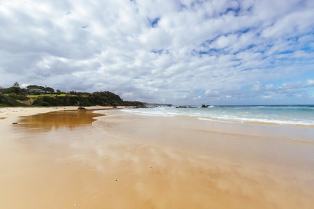 Glasshouse Rocks Beach in Narooma Australiaの素材 [FY310199923410]