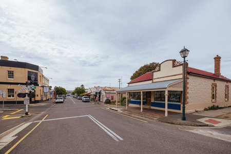 Historic Town of Port Elliot in South Australia in Australiaのeditorial素材