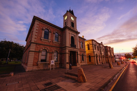 Historic Town Hall in Mount Gambier in South Australia in Australiaの写真素材