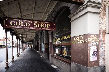 Historic Town of Ballarat in Victoria Australiaのeditorial素材