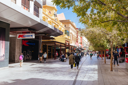 Rundle St Mall in Adelaide Australiaのeditorial素材