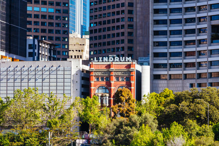 Hotel Lindrum Building in Melbourne Australiaのeditorial素材