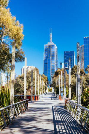Birrarung Marr in Melbourne Australiaのeditorial素材