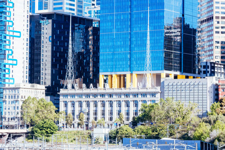 Birrarung Marr Views in Melbourne Australiaのeditorial素材