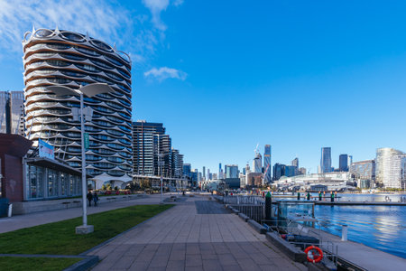 Melbourne Skyline from Docklandsのeditorial素材