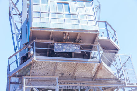 North Wharf Crane in Melbourne Australiaのeditorial素材