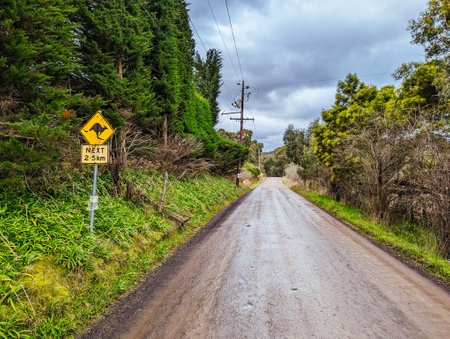 Victorian Rural Country Landscape in Australiaの写真素材
