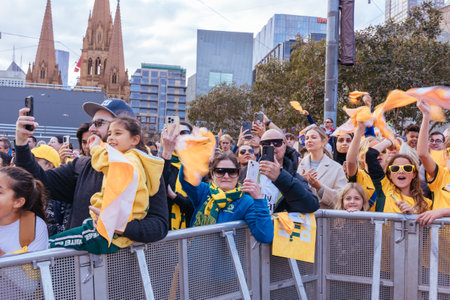 Australian Commbank Matildas World Cup Squad Public Presentationのeditorial素材