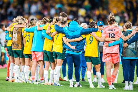 BRISBANE, AUSTRALIA - JULY 27: Australia plays Nigeria at the FIFA Womens World Cup A