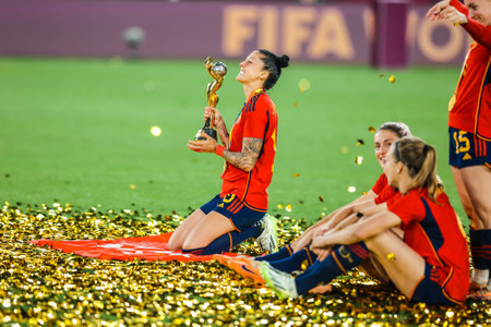 Spain vs England: Final - FIFA Womens World Cup Australia & New Zealand 2023のeditorial素材