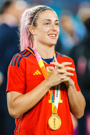 Spain vs England: Final - FIFA Womens World Cup Australia & New Zealand 2023のeditorial素材