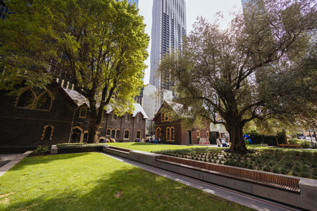 Wesley Place in Melbourne Australiaの写真素材