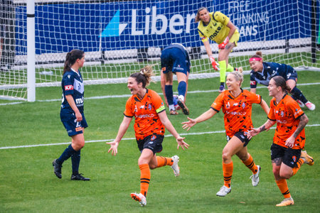 A-League Women Rd 1 - Melbourne Victory v Brisbane Roarのeditorial素材