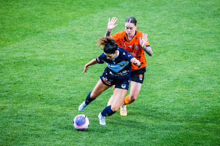 A-League Women Rd 1 - Melbourne Victory v Brisbane Roarのeditorial素材