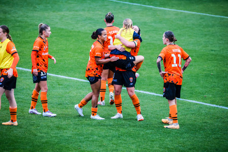 A-League Women Rd 1 - Melbourne Victory v Brisbane Roarのeditorial素材