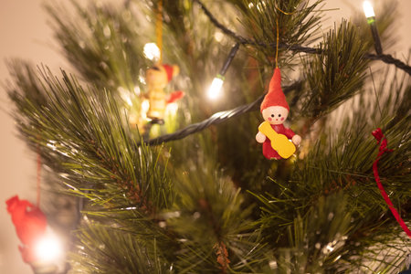 Australian Christmas Decorations on a Treeの写真素材