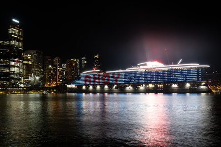 Virgin Voyages Resilient Lady Maiden Voyage to Sydneyのeditorial素材