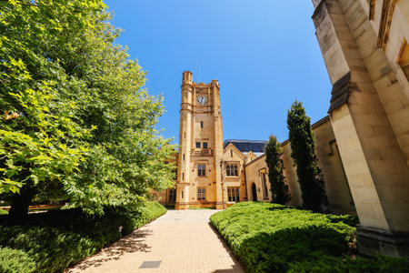 Melbourne University Campus Parkville Australiaのeditorial素材
