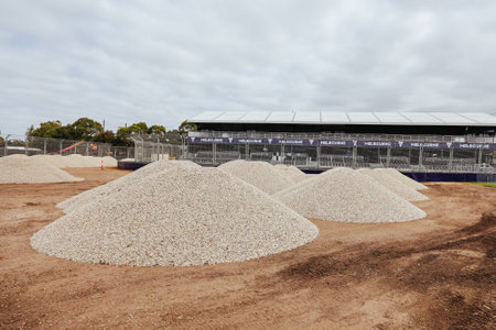 F1 2024: Australian Grand Prix: Preparationsの写真素材