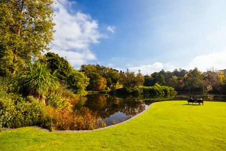 Royal Botanic Gardens in Melbourne Australiaの写真素材