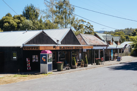 Rural Town of Blackwood in Victoria Australiaのeditorial素材