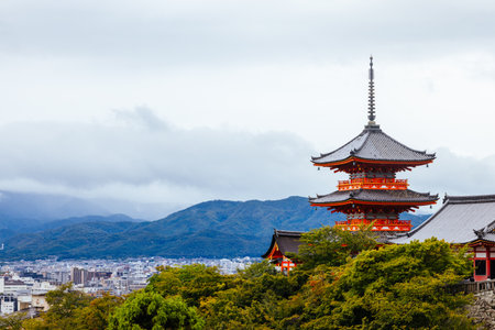 Kiyomizu-dera Temple Kyoto Japanの写真素材
