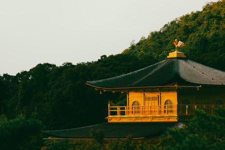 Kinkakuji Temple (The Golden Pavilion) in Kyoto Japanの写真素材