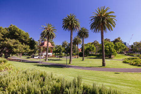 Johnstone Park in Geelong CBD Australiaの写真素材